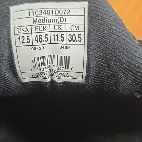 Brooks Ghost 13 Triple Black Mens Size 12.5 Athletic Running Shoes 1103484E072 - Picture 10 of 11